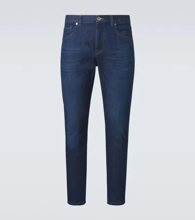 Eleventy Mid-rise Slim Jeans In Blue
