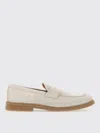 Eleventy Suede Loafers In Neutral
