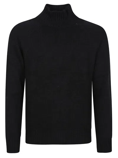ELEVENTY MOCK NECK SWEATER WITH RIBBED DETAILS AND ITALIAN CRAFTSMANSHIP