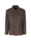 Eleventy Multi-pocket Coat In Multi