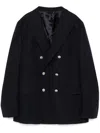 Eleventy Double-breasted Blazer In Blue