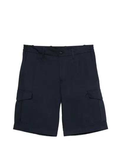 Eleventy Navy Cargo Shorts In Blue