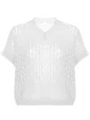 Eleventy No Sleeves V Neck Knitwear In White