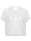 Eleventy No Sleeves V Neck Knitwear In White
