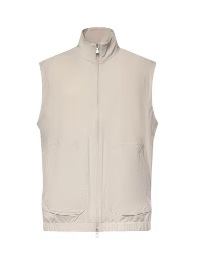 Eleventy Nylon Vest In Neutral