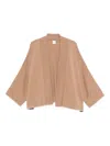 Eleventy Open-front Cardigan In Neutral