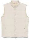 Eleventy Padded Down Vest In 中性色
