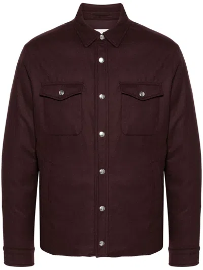Eleventy Padded Shirt Jacket In Black