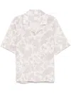 Eleventy Shirt With Paisley Print In White