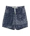 Eleventy Paisley-print Swim Shorts In Blue