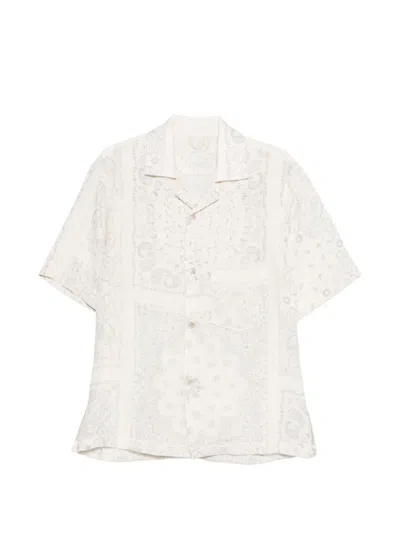Eleventy Paisley Shirt In Neutral