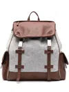 Eleventy Panelled Backpack In Grau