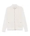 Eleventy Beige Sharkskin Jacket