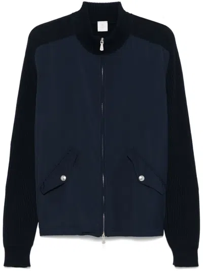 Eleventy Panelled Jacket In Blue