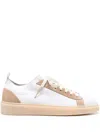 Eleventy Panelled Knitted Sneakers In Weiss