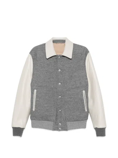 Eleventy Jacke Aus Wollgemisch In Gray