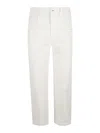 Eleventy Patch-pocket Trousers In Cream