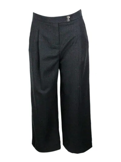 Eleventy Trousers In Black