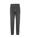 Eleventy Black Cotton Trousers