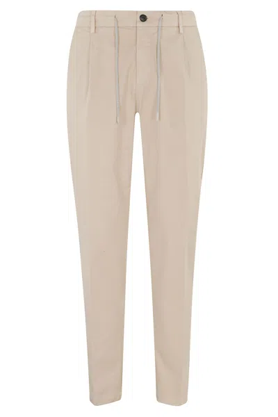 Eleventy Pantalone Jogger Elasticatura In Neutral