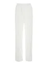 Eleventy 'combat' White Trousers With Double Pence Detail In White