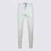 Eleventy Trousers Featuring Elastic Waistband And Pockets In White