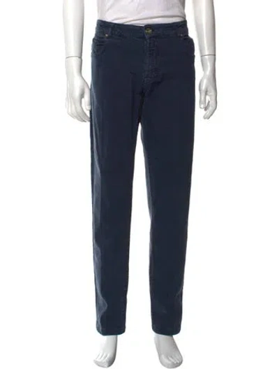 Pre-owned Eleventy Pants In Blue
