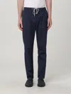 Eleventy Blu Drawstring Waist Pants In Blue
