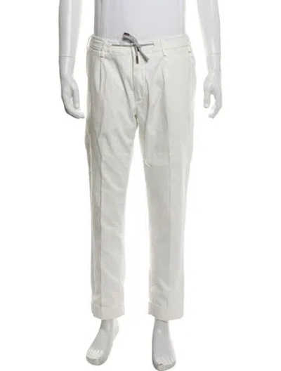 Pre-owned Eleventy Pants In Neutral