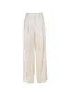 ELEVENTY HIGH-WAISTED LINEN TROUSERS