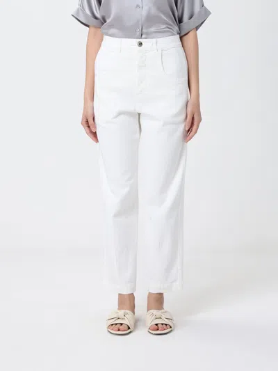 Eleventy Belt-loops Trousers In White