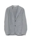 Eleventy Patch-pocket Jacket In Gray