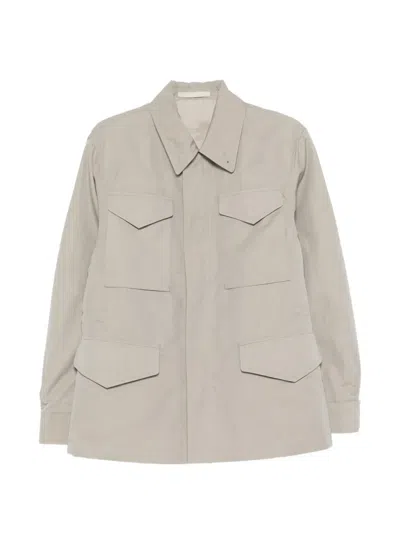 Eleventy Patch-pocket Jacket In Neutral