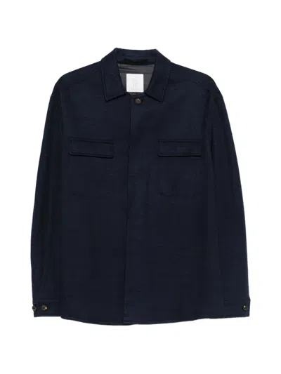 Eleventy Patch Pocket Over Shirt Jacket In Gray