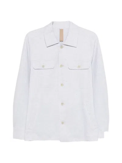 Eleventy Patch Pocket Shirt In White