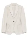 Eleventy Patch-pocket Single-breasted Blazer In Neutral