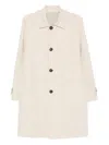 Eleventy Patch-pocket Single-breasted Coat In Neutral