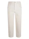 Eleventy Patch-pocket Trousers In White