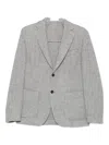 Eleventy Patch-pocket Two-button Blazer In Gray