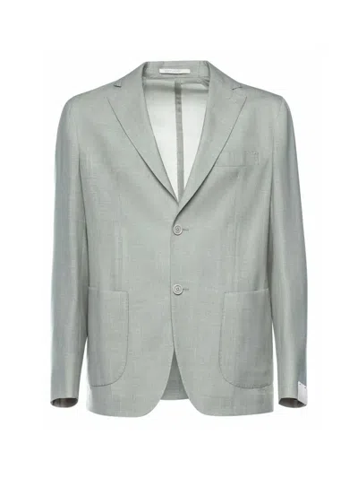 Eleventy Patch-pocket Blazer In Gray