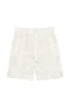 Eleventy Patterned Deck Shorts In White