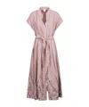 Eleventy Front Belt Dress In Pink