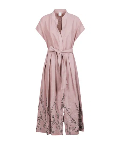 Eleventy Patterned Dress In Pink