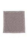 Eleventy Patterned Handkerchief In Brown
