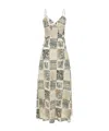 Eleventy Linen Dress In Multi