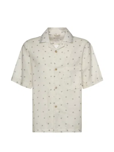 Eleventy Patterned Pocket Shirt In Neutral