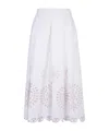 Eleventy Patterned Skirt In White