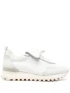 Eleventy Perforated Sneakers In White