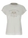 Eleventy White Cotton Lyocell Logo T Shirt In White
