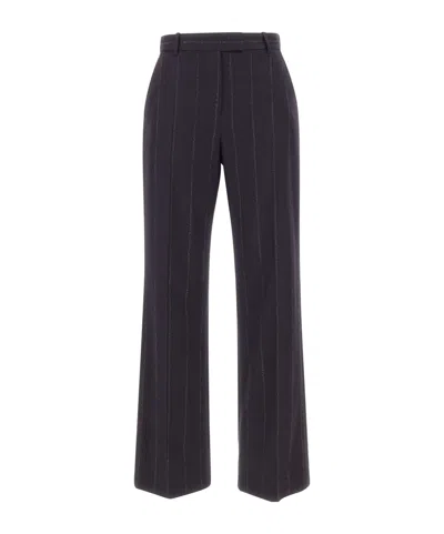 Eleventy Pinstripe Casual Pants In Gray